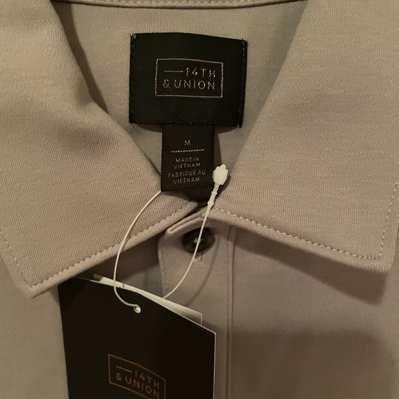 14th & Union Mens gray polo style shirt - Picture 2 of 2